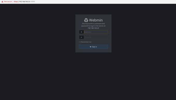 virtualmin login