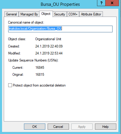 Active Directory’de Organization Unit’i Silmek - 6