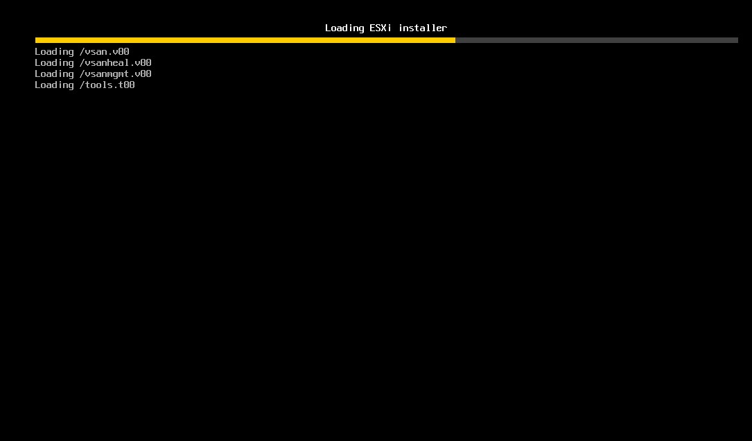 ESXI 6.5 Kurulum ekranı