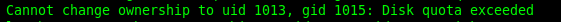 virtualmin__cannot_change_ownership_to__disk_quota_exceeded