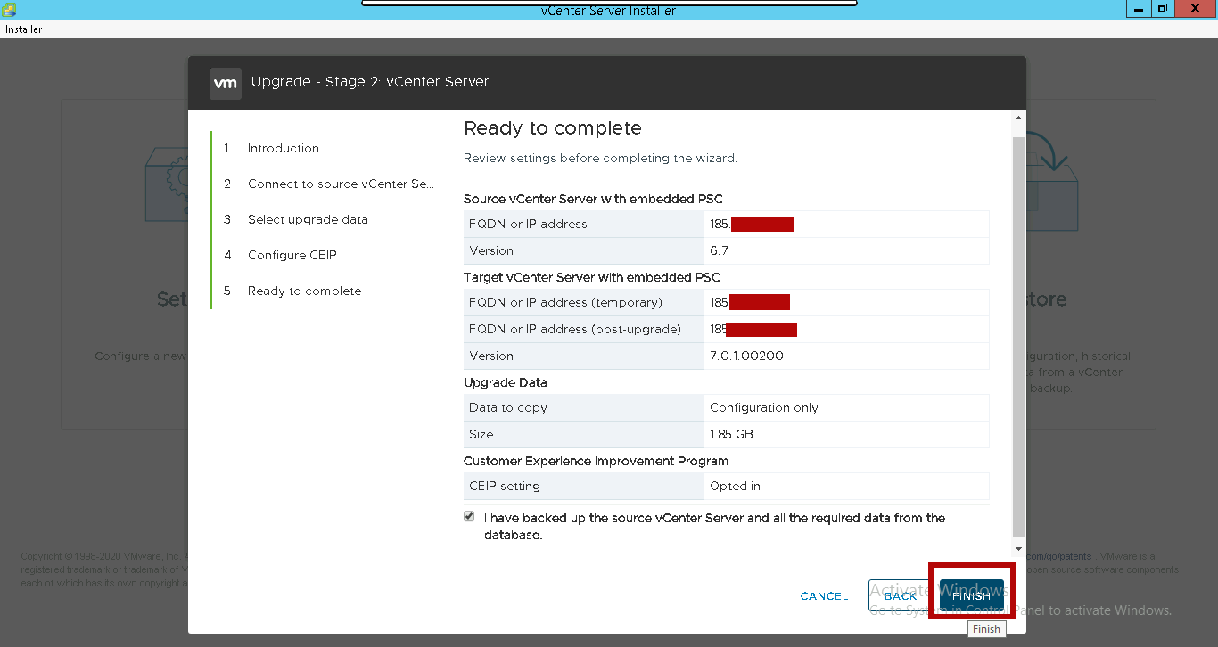 ready-to-complete-stage-2-upgrade-vcenter-7-progress