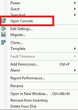 open-console-vsphere-client