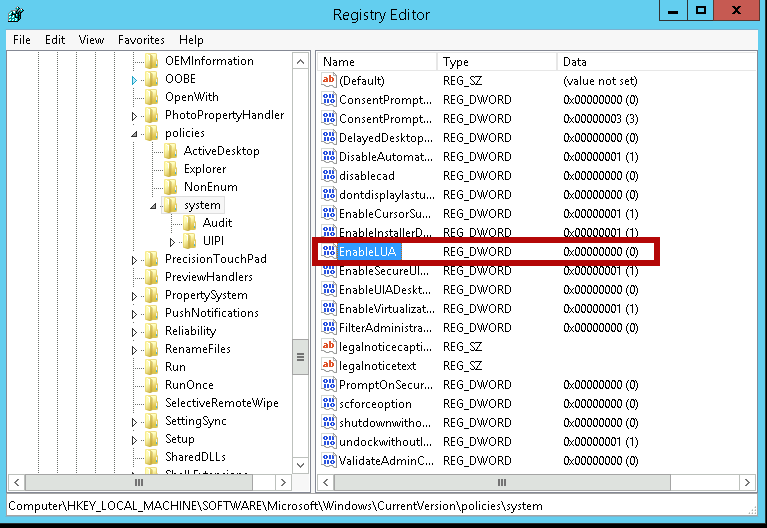 register-turn-off-uac-by-change_the-dword-enablelua-from-1-to-0