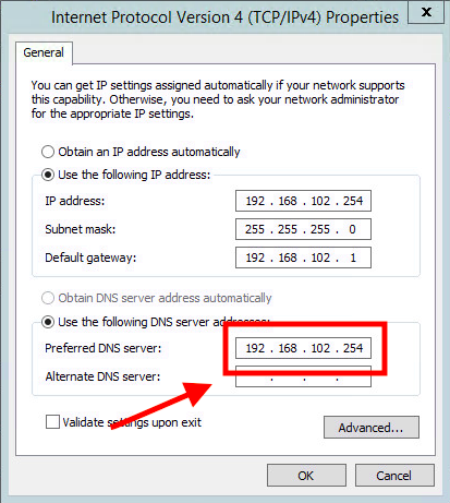 Windows Server 2102 R2 Active Directory Kurulumu - IP Konfigürasyonu