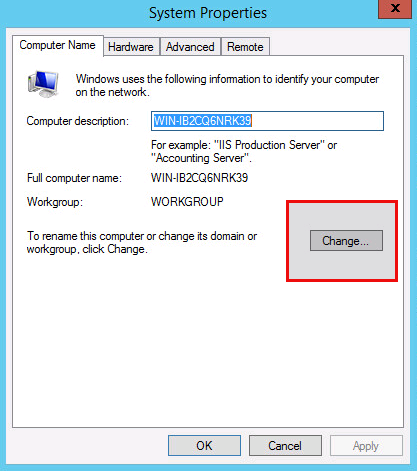 Windows Sunucularda Bilgisayar İsmi Değiştirme - 3